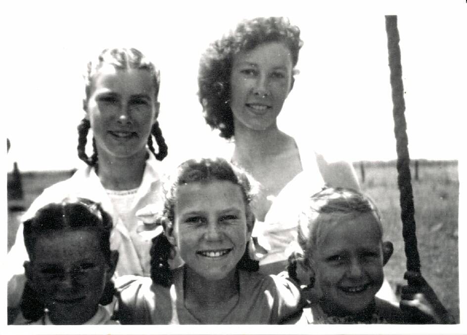 History: Vera Deacon, pictured top right, with her siblings.