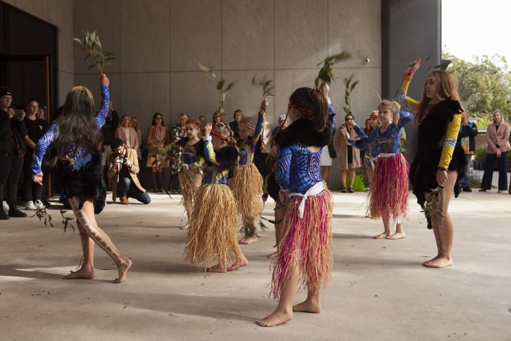 Midnight Dreaming Dance troupe performs at Murrook. Picture by Darby Young