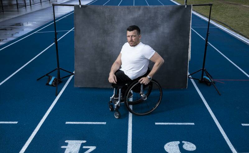 Kurt Fearnley is a three-time Paralympic Gold Medallist. Photo: Louie Douvis