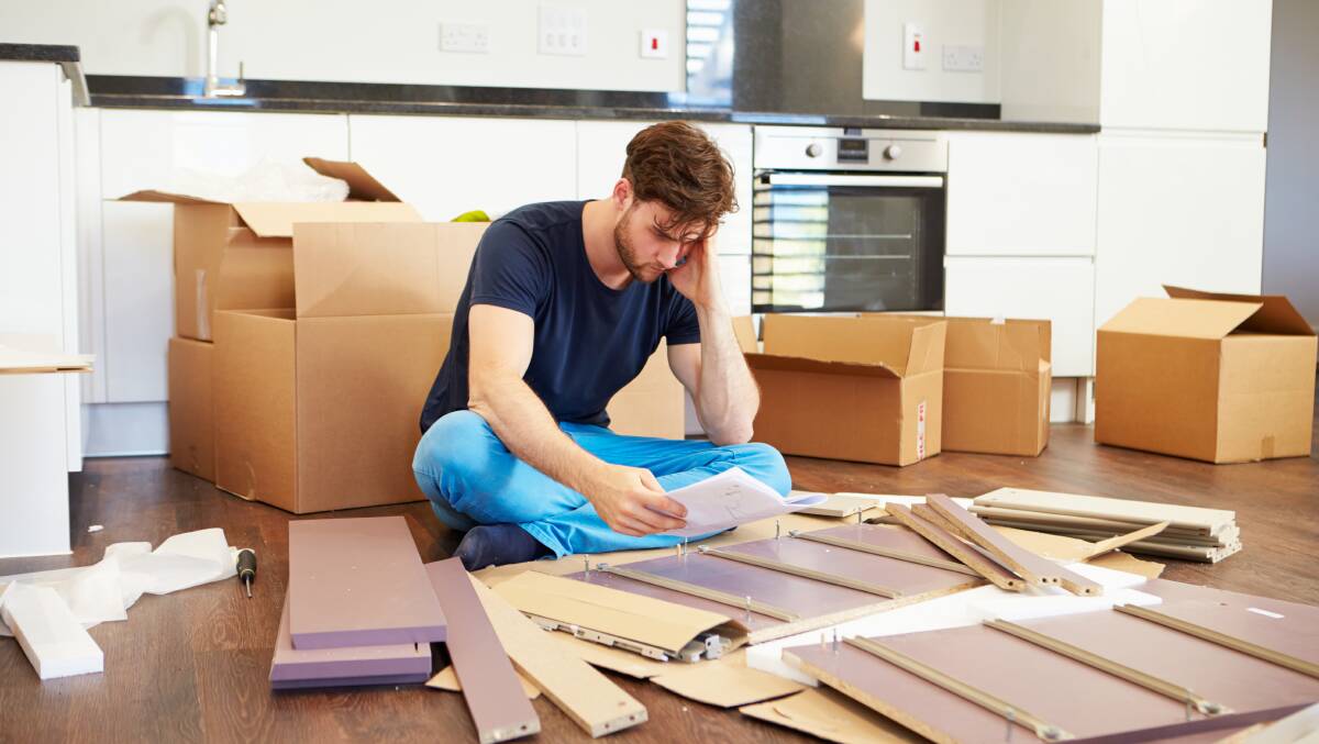 Flat pack frustration is no joke, but I love this process. Picture Shutterstock