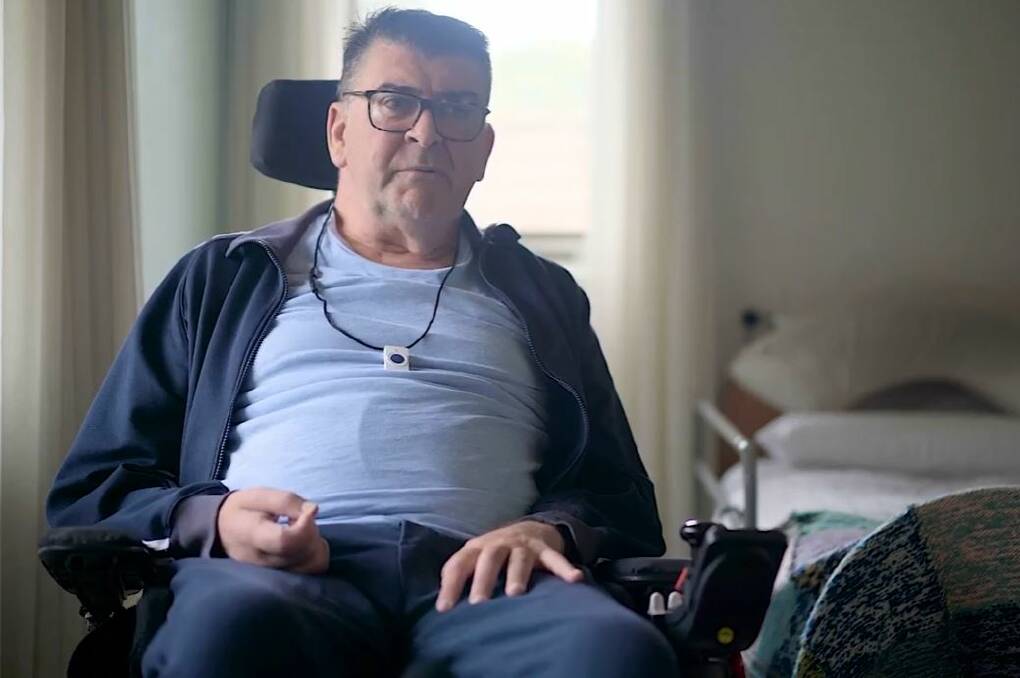 Mark is living with a motor neurone disease diagnosis.