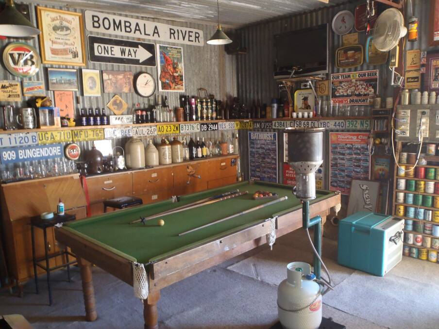 Man Cave: A man's shed is his castle, so make sure you personalise your shed in your own distinct way. Photo: Geoff Ardle.