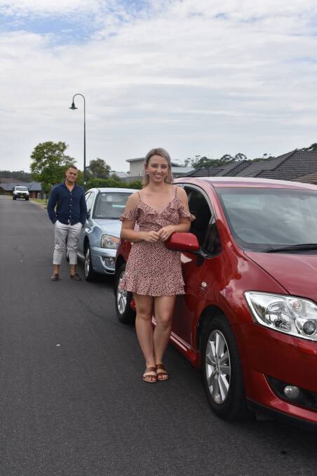 COMMUTING COUPLE: Like most people in Maitland, Erik and Abbey Sattler drive to work each day.