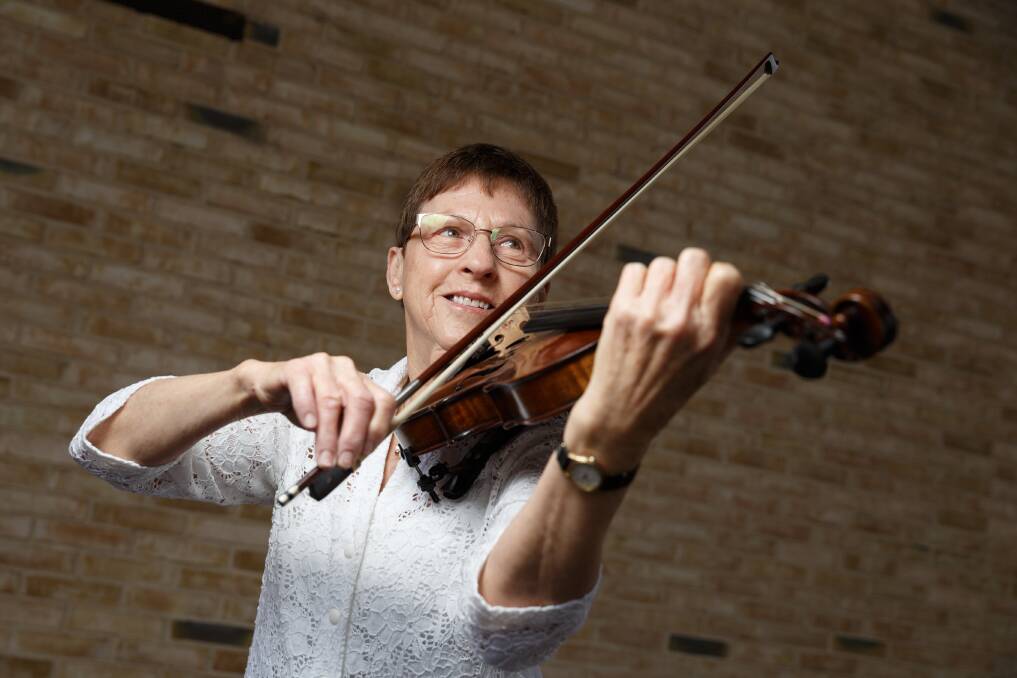 CALL FOR MEMBERS: Maitland Musical Society Orchestra violinist Carolyn Gregg. Picture: Max Mason-Hubers