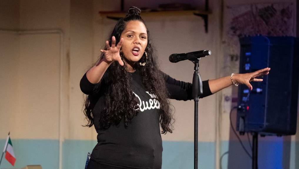 Melanie Mununggurr-Williams was crowned the first Indigenous Australian Poetry Slam champion in 2018.
