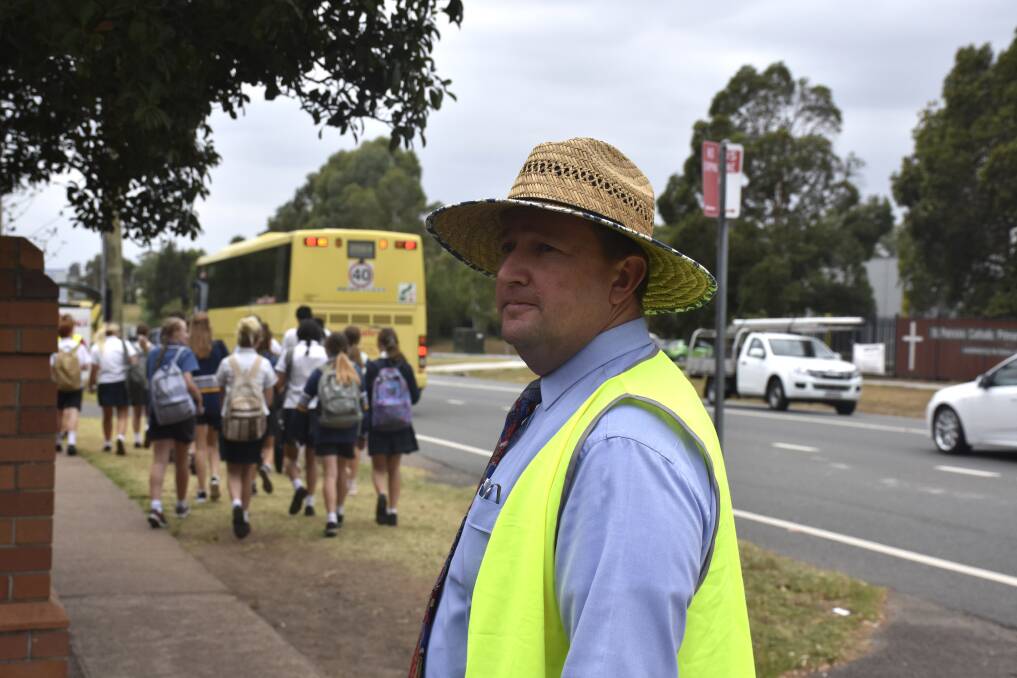 CONCERNED: St Joseph's College assistant principal David Crawford fears for his students' safety.