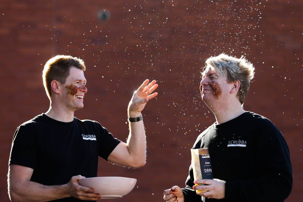 REINVENTING FAVOURITES: Scrubba Body owners Josh Lawlor and Jason Moore will have a pamper station stall at Maitland Aroma Coffee and Chocolate Festival 2019. Picture: Jonathan Carroll