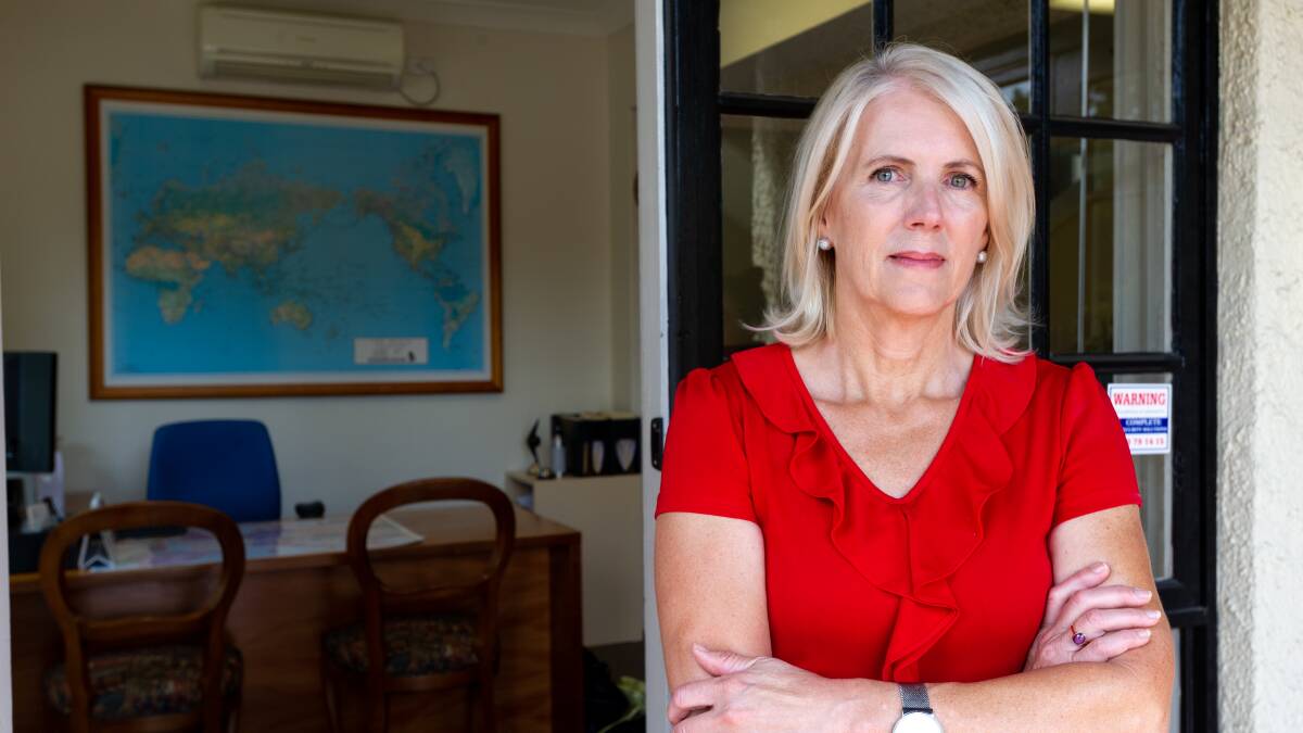Owner of Capital Travel in Manuka, Lisa Calabria, is looking at bleak future for her business when the JobKeeper supplement ends in March. Picture: Elesa Kurtz