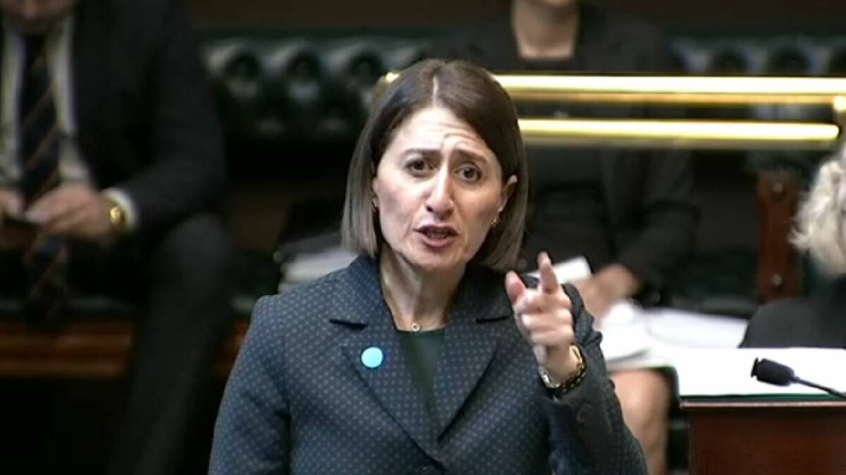 NSW Premier Gladys Berejiklian responds to questions in Parliament this week. Photo: NSW Parliament