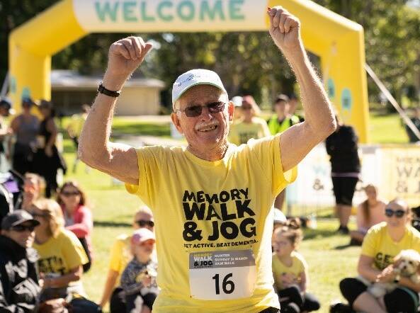 Colin Munro taking part in Dementia Australia's Hunter Memory Walk & Jog.