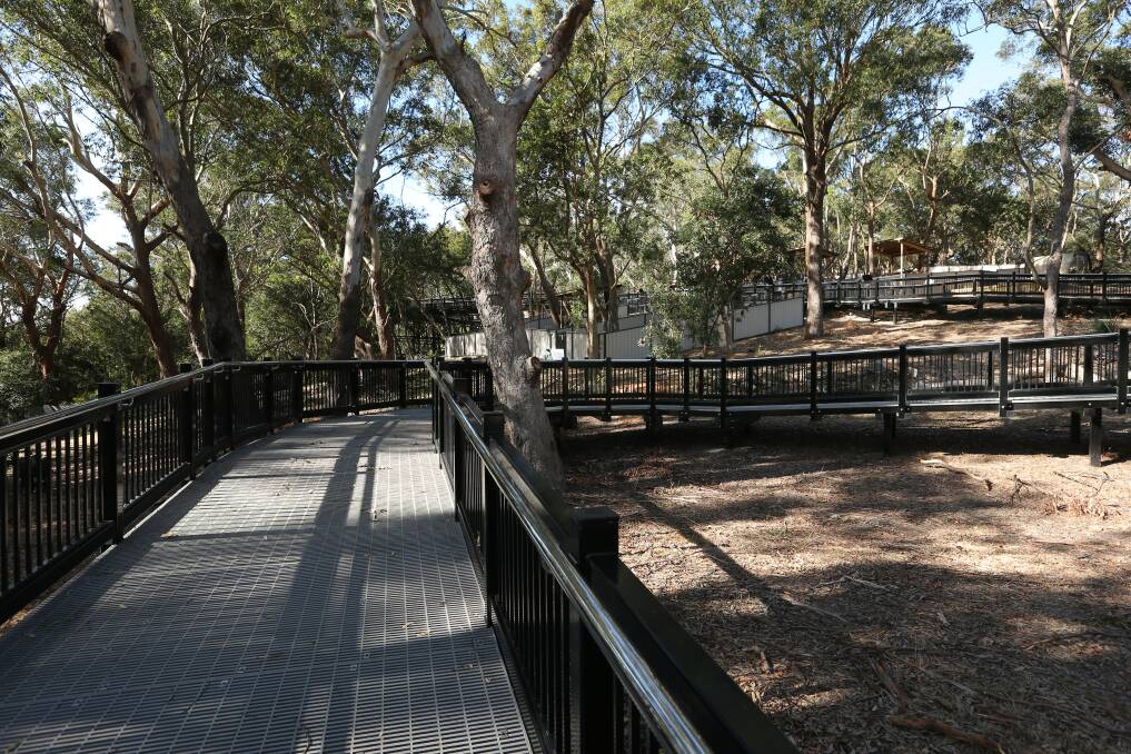 The skywalk at the Port Stephens Koala Sanctuary. Picture: Simone De Peak
