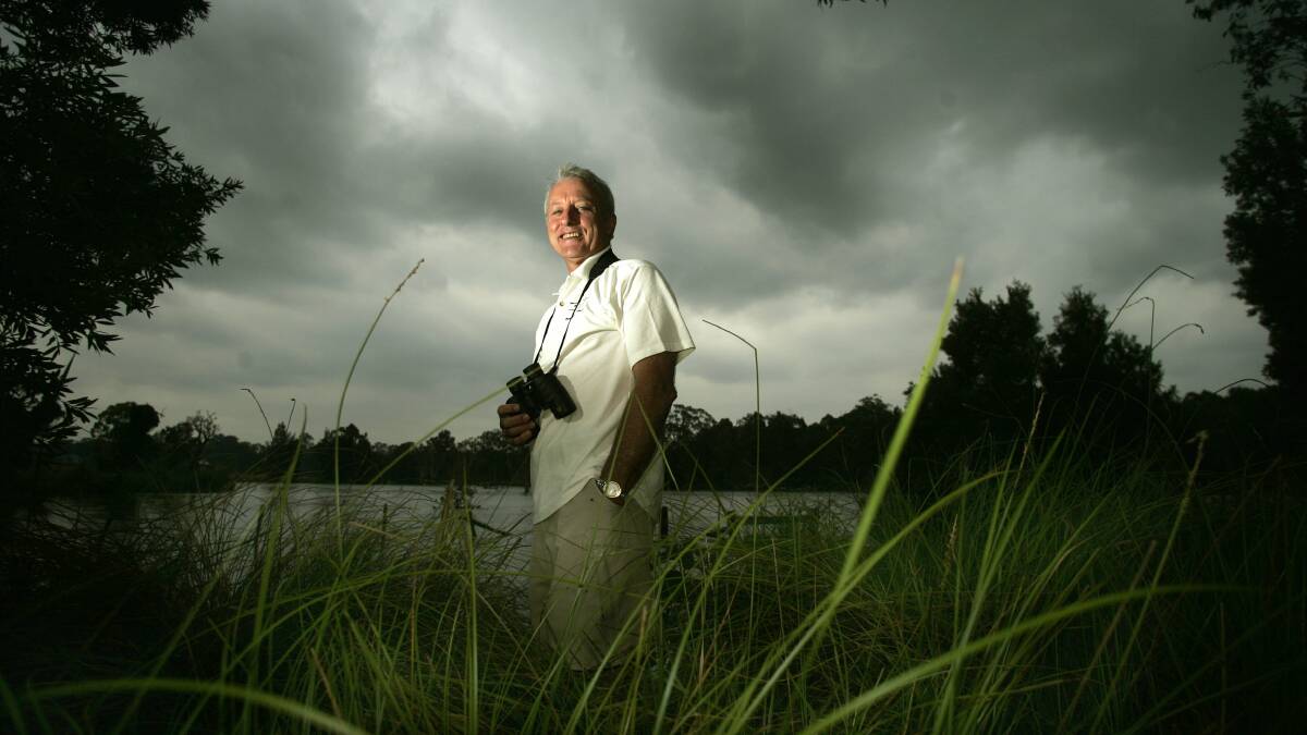 LEADER: Brian Gilligan in 2007 at Seaham Swamp, which he helped to save and which was instrumental in shaping his future. 