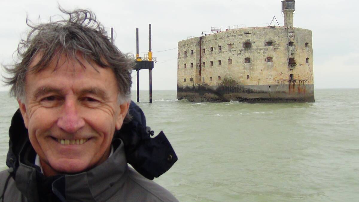 Retired broadcaster Gerry Collins in France while studying the country's language and literature at the city of La Rochelle. Picture: Courtesy, Gerry Collins 