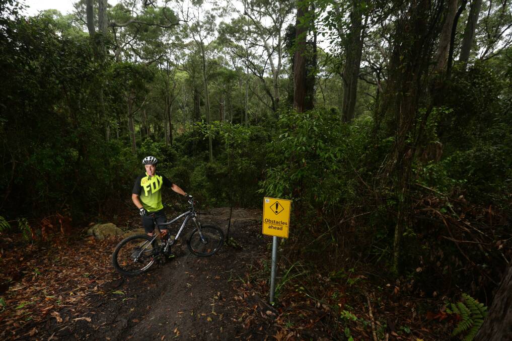 Mick Plummer in Glenrock State Conservation Area. Picture: Jonathan Carroll