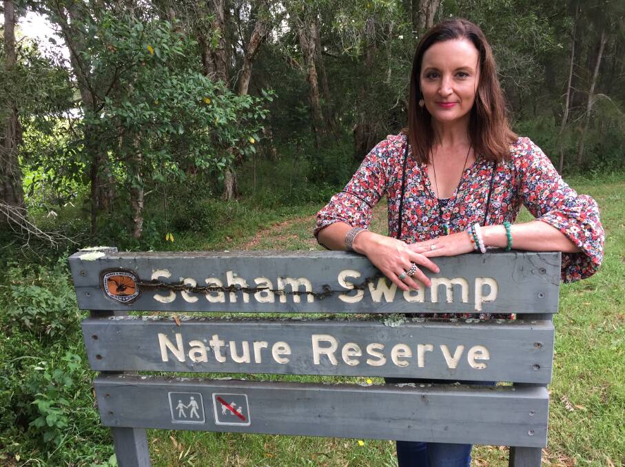 Kate Murray at Seaham Swamp Nature Reserve. 