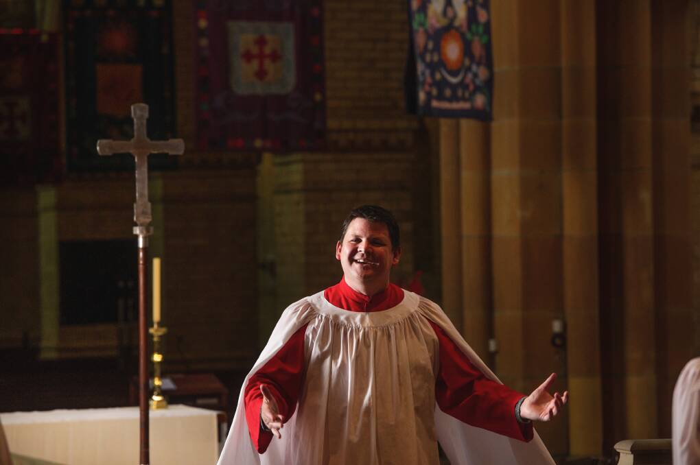 Newcastle Christ Church Cathedral's Master of the Choristers, Peter Guy.