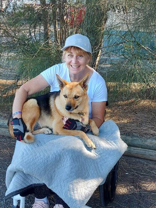 Coleen Kehoe with her dog, Roxy. Picture: Courtesy, Coleen and Rick Kehoe