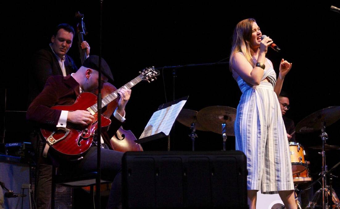 NEW VOICE: Acclaimed singer Steph Russell performing recently at the Generations in Jazz competition. Picture: Supplied