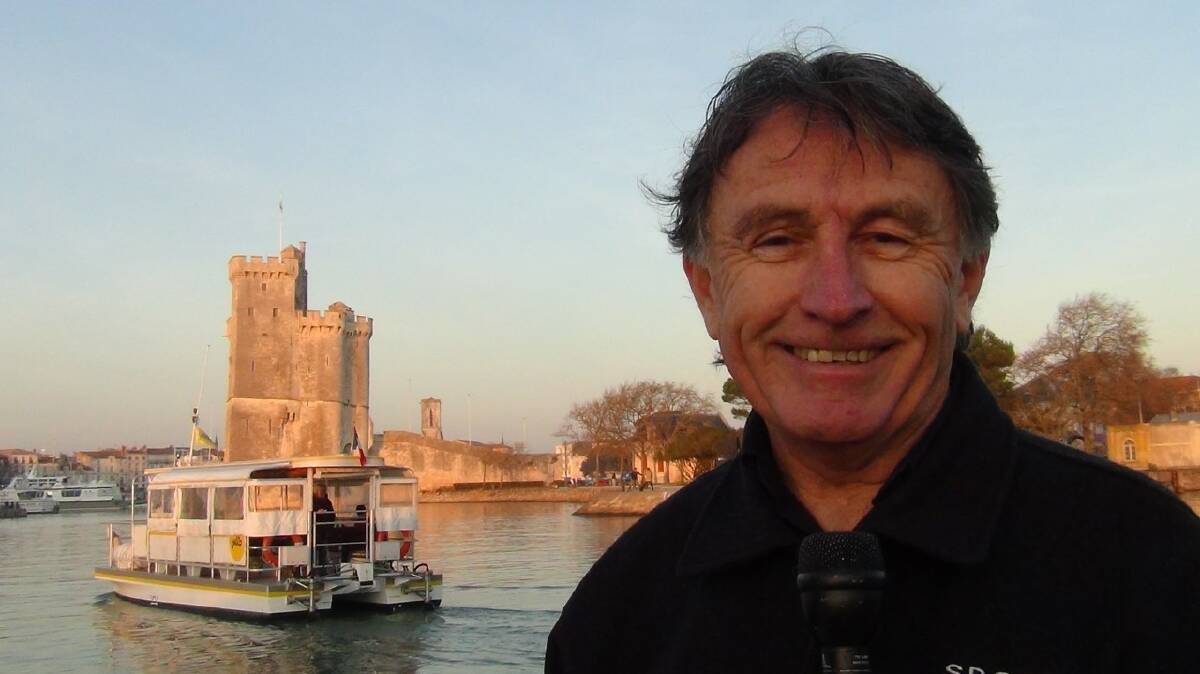 NEW VIEW: Retired broadcaster Gerry Collins in La Rochelle. Picture: Courtesy, Gerry Collins 