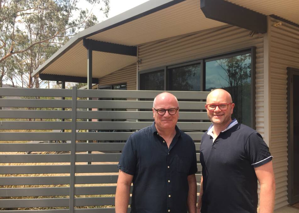 David Allwood and Murray Groves, who operate the tourist accommodation business, Somewhere Unique. Picture: Scott Bevan