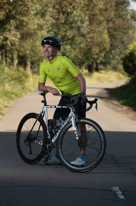 PEDALLING A MESSAGE: Cyclist Mark Shepherd is on a marathon ride to raise organ donation awareness. 