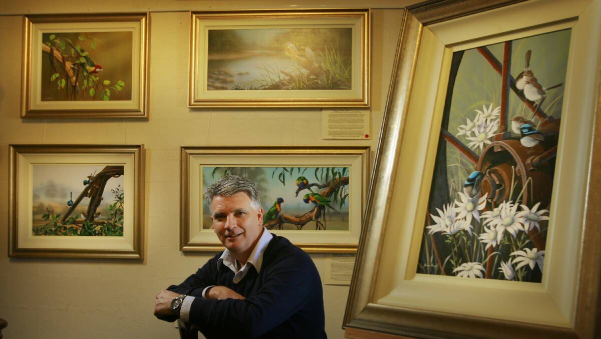 James Hough in Morpeth Gallery in 2010. Picture: Peter Stoop