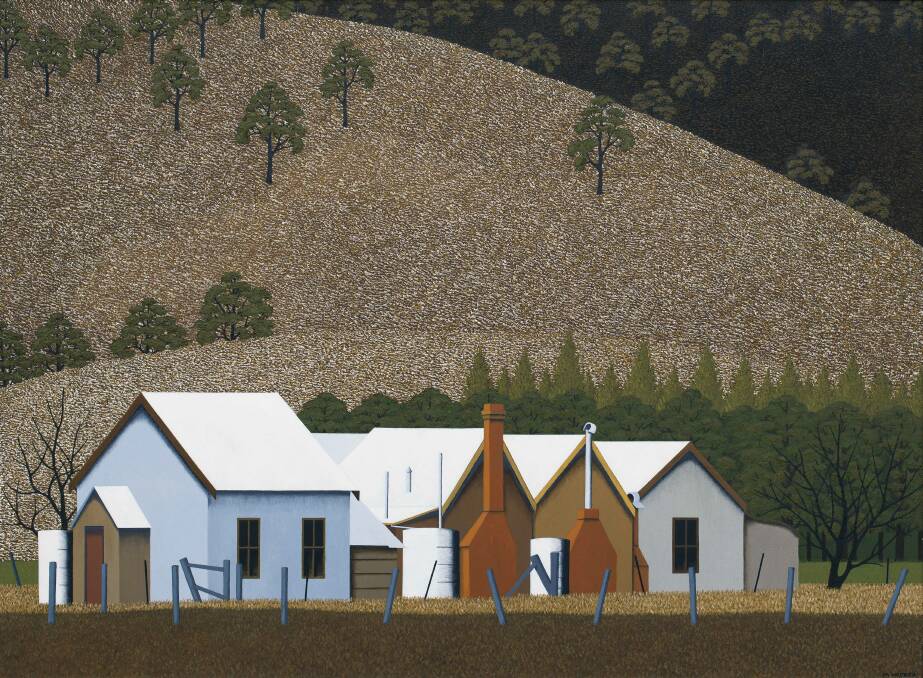 "Side View Buildings, Murrurundi", by Max Watters. Picture: Courtesy, Muswellbrook Regional Arts Centre