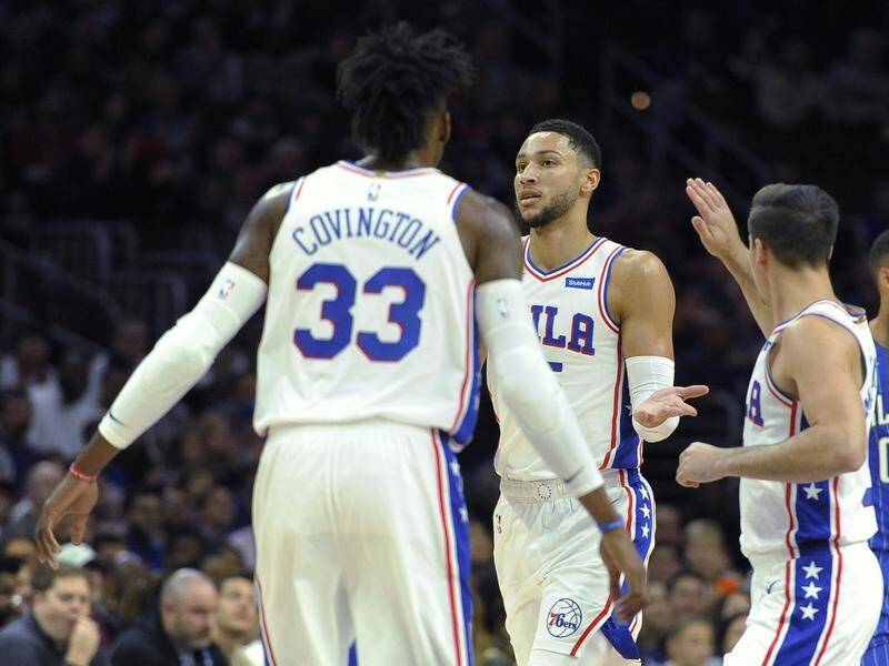 Ben Simmons played less than eight minutes in Philadelphia's NBA win over Orlando.