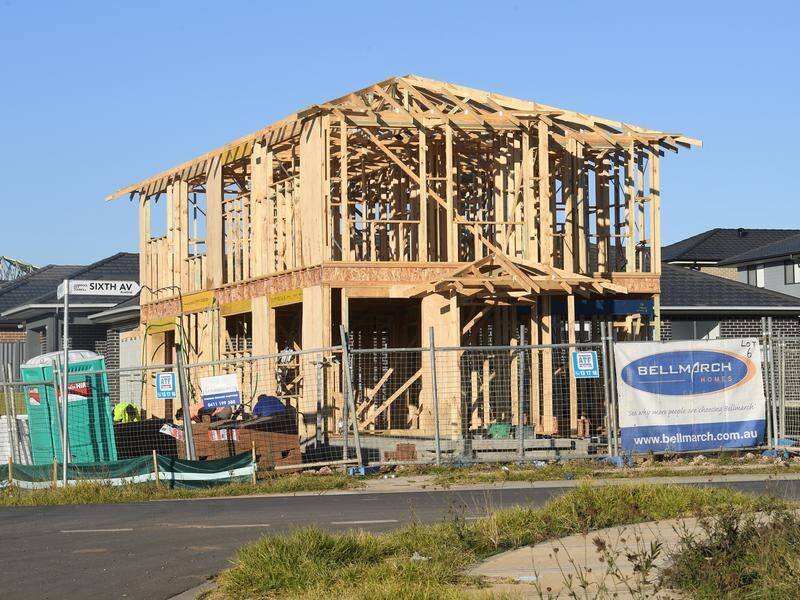 ABS data shows residential building construction is down 12.1 per cent over the year.