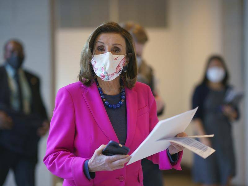 House Speaker Nancy Pelosi aims to pass a $US1.9 trillion virus aid package to send to the Senate.