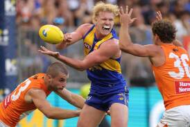 West Coast are on a fast track back to the finals, emerging midfielder Reuben Ginbey says. (Richard Wainwright/AAP PHOTOS)