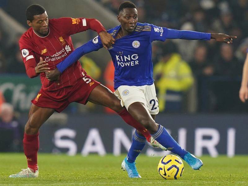 Leicester City's Wilfred Ndidi (R) could require surgery on an injury picked up in training.