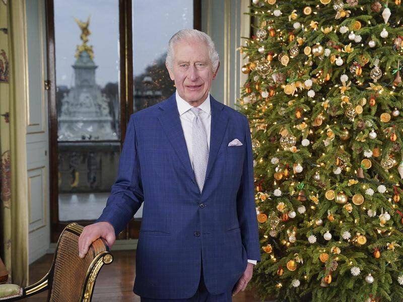 King Charles has delivered his second Christmas address from Buckingham Palace. (AP PHOTO)