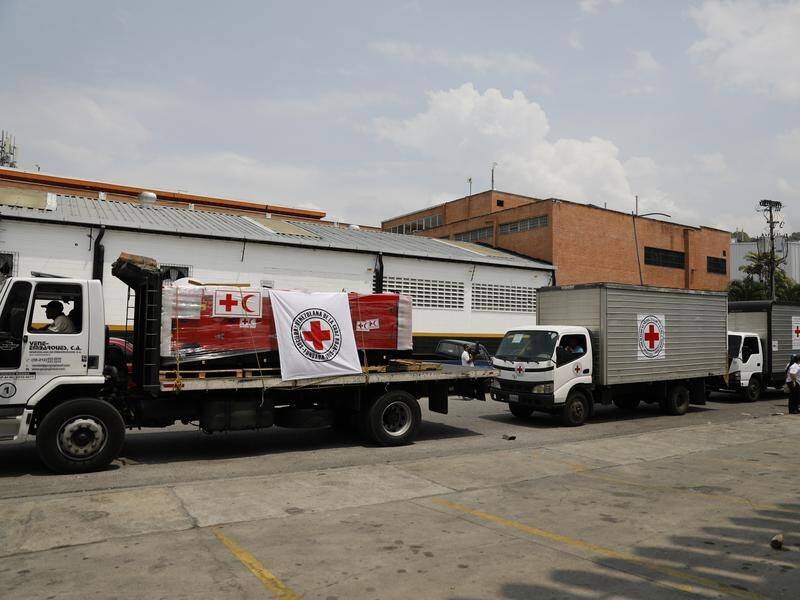 President Nicolas Maduro has allowed the first shipment of humanitarian aid to enter Venezuela.