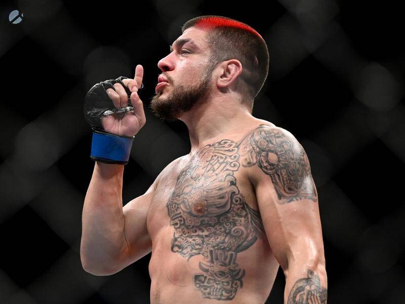 American Chepe Mariscal was among the winners at the UFC Fight Night in Las Vegas. (Dan Himbrechts/AAP PHOTOS)