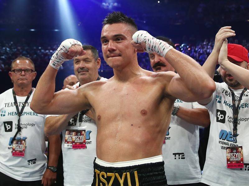 A fight between Tim Tszyu (pic) and Jeff Horn is still on ice despite promoters meeting Friday.