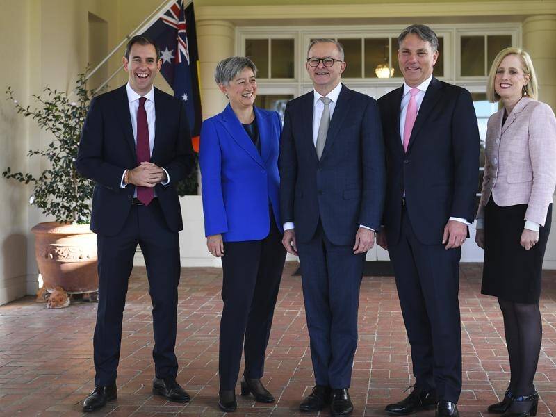 Prime Minister Anthony Albanese has been sworn in along with key members of Labor's team.