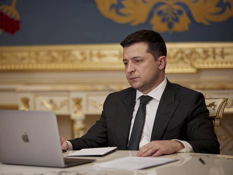 Ukraine President Volodymyr Zelenskiy has told the public there is no sign of an imminent invasion.