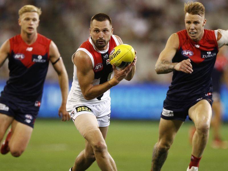 St Kilda's captain Jarryn Geary had 22 possessions in the AFL win over Melbourne.