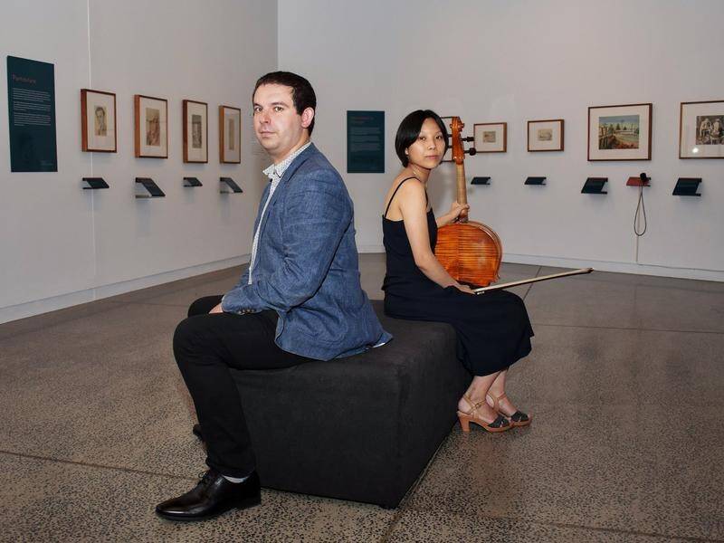 David Shaw and Stephanie Li from the Orange Regional Conservatorium. (MURRAY MCCLOSKEY)
