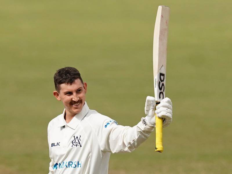 Victorian batsman Nic Maddinson has notched his maiden first-class double century.