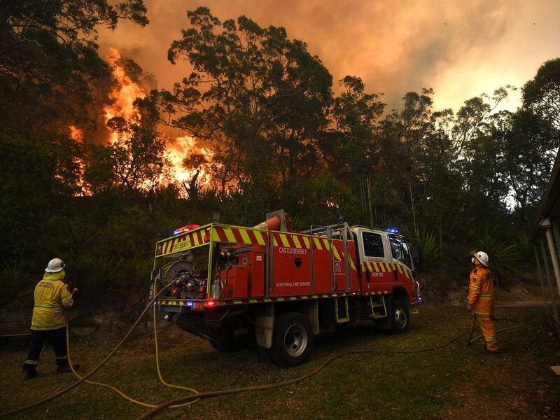 The massive Gospers Mountain "mega fire" near Sydney is going to take "many weeks" to put out.