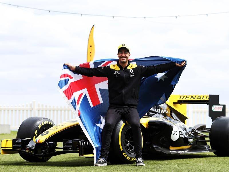 Daniel Ricciardo was the natural focal point at the Australian Grand Prix launch in Melbourne.