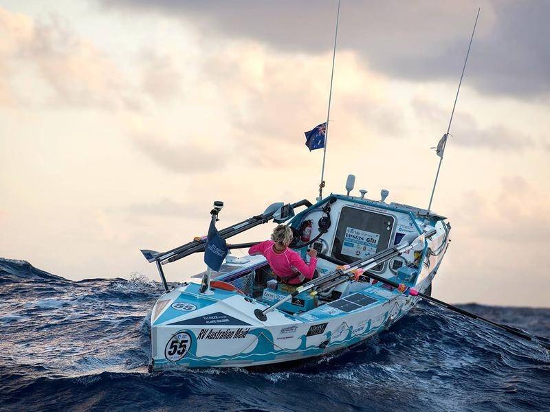 Sydney woman Michelle Lee has become the first woman to row a boat solo across an ocean.