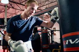 Liam Wilson in training ahead of his fight with Oscar Valdez, which is now a world-title bout. (HANDOUT/TOP RANK)
