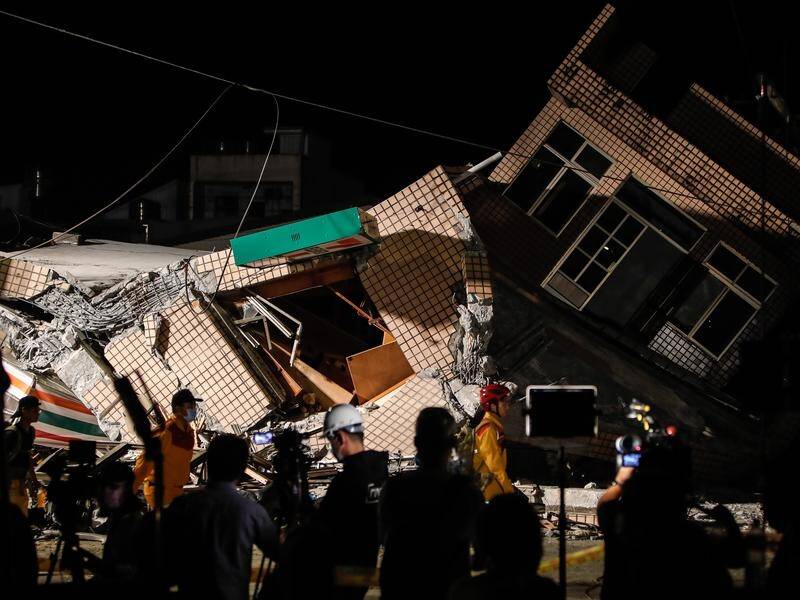 A strong earthquake has shaken much of Taiwan, killing one person and injuring nine. (EPA PHOTO)