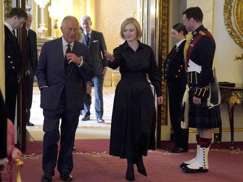 King Charles and PM Liz Truss will attend services in Scotland, Northern Ireland and Wales. (AP PHOTO)