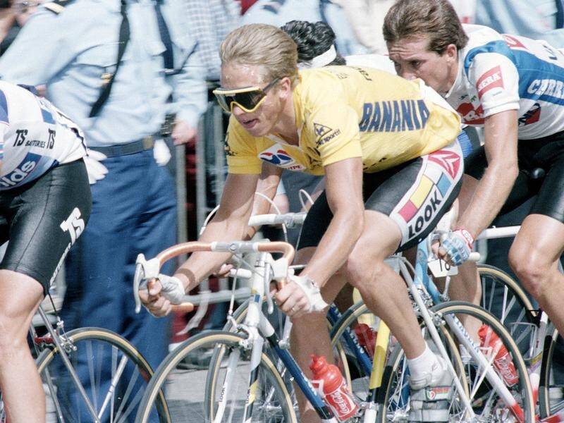 Three-time Tour de France winner Greg Lemond (in yellow in 1986) has treatable leukaemia.