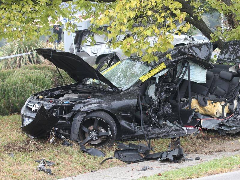 A young couple are dead and two teens are on the run after a horror crash in Melbourne.