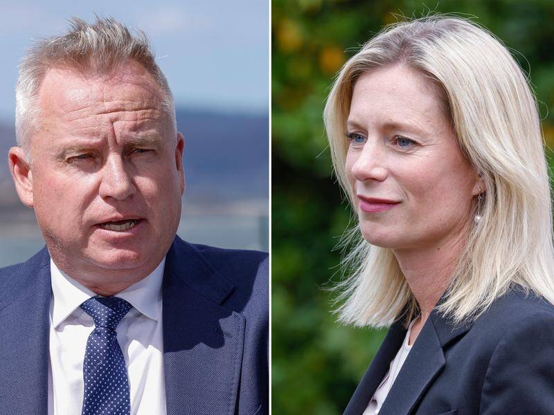Forming majority government will be a challenge for either Jeremy Rockliff or Rebecca White. (Rob Blakers/AAP PHOTOS)